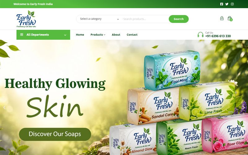 Early Fresh India — E-Commerce website built by CodesDen