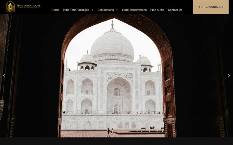 Fine India Tours — Luxury Travel Portal website built by CodesDen