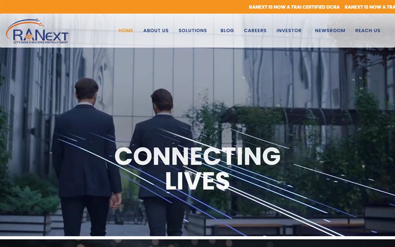 RANext Technologies — Corporate Website website built by CodesDen